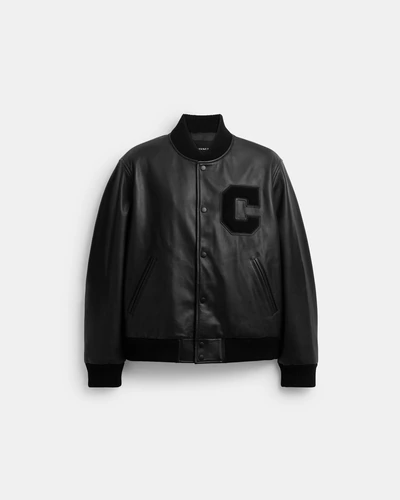 Кожаная куртка Varsity
