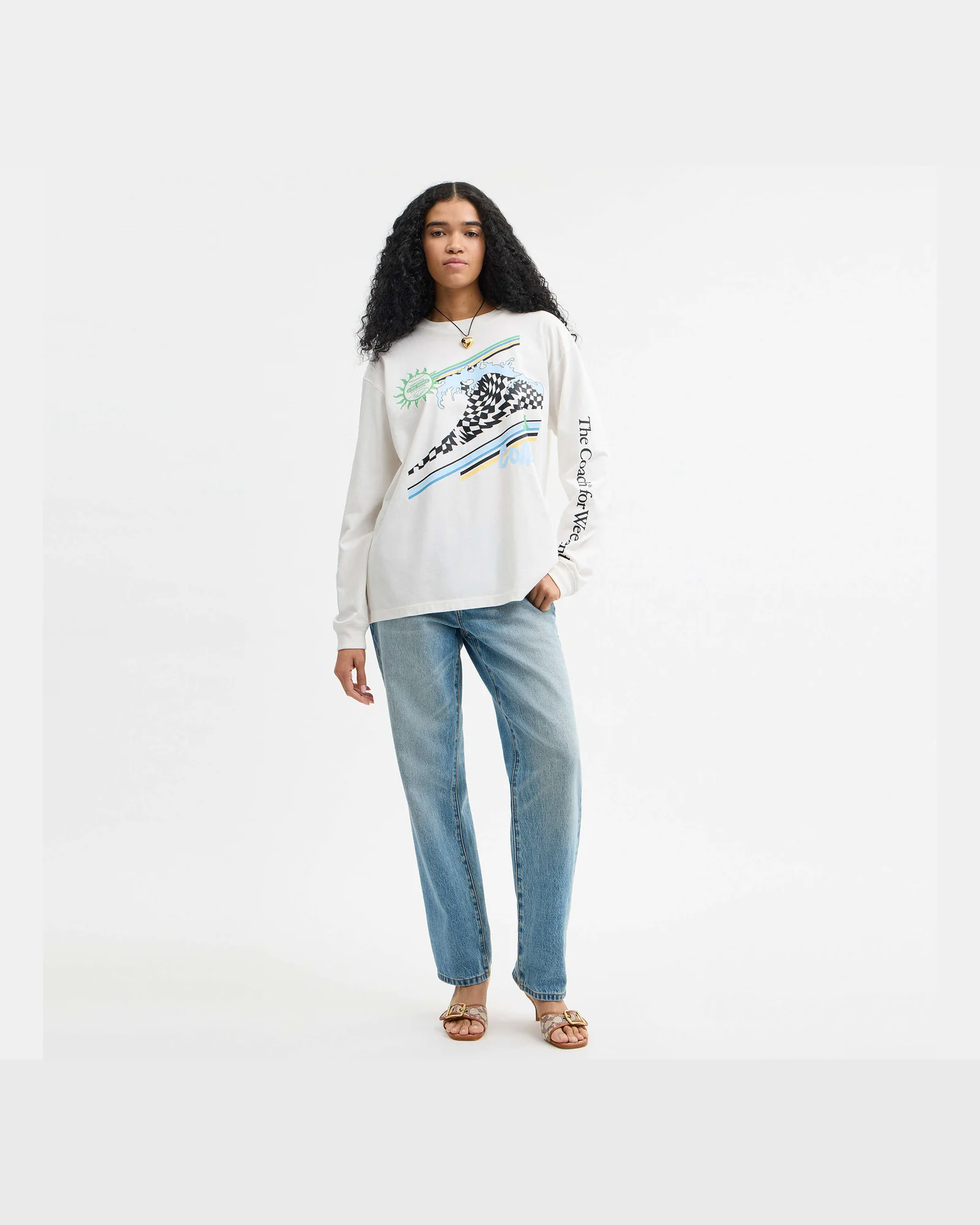 Свободный лонгслив Coach Surf из органического хлопка — 11