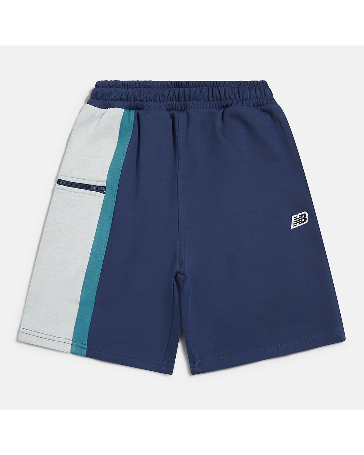 Тёмно-синие спортивные шорты New Balance Premium Paneled Short, фронтальный вид.