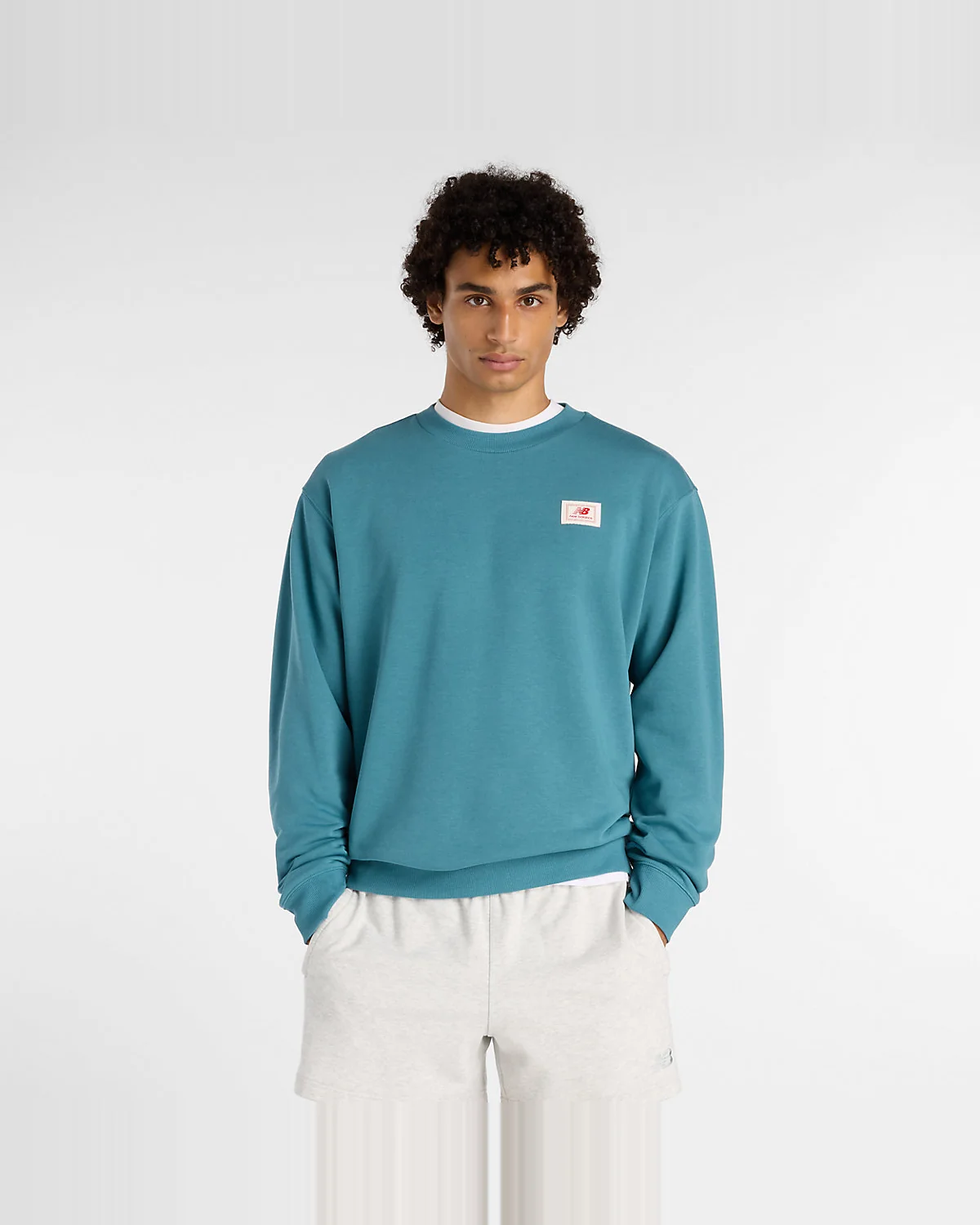 Мужской свитшот New Balance Woven Label — 2