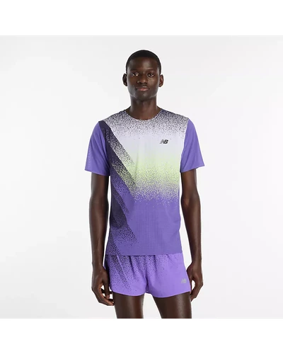 Сверхлёгкая беговая футболка New Balance Race Day с принтом