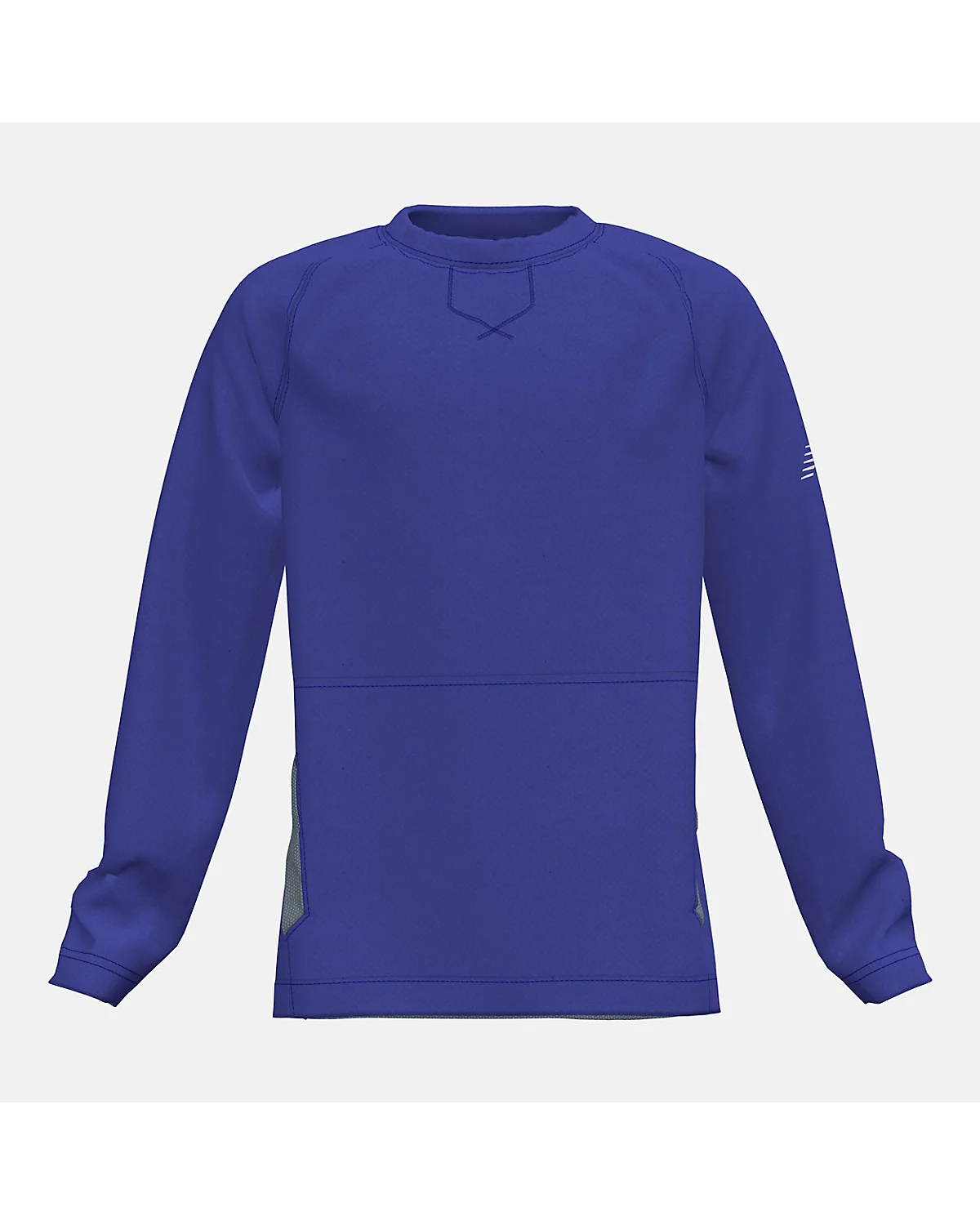 Детская толстовка New Balance Youth Pullover 2.0 синяя, вид спереди