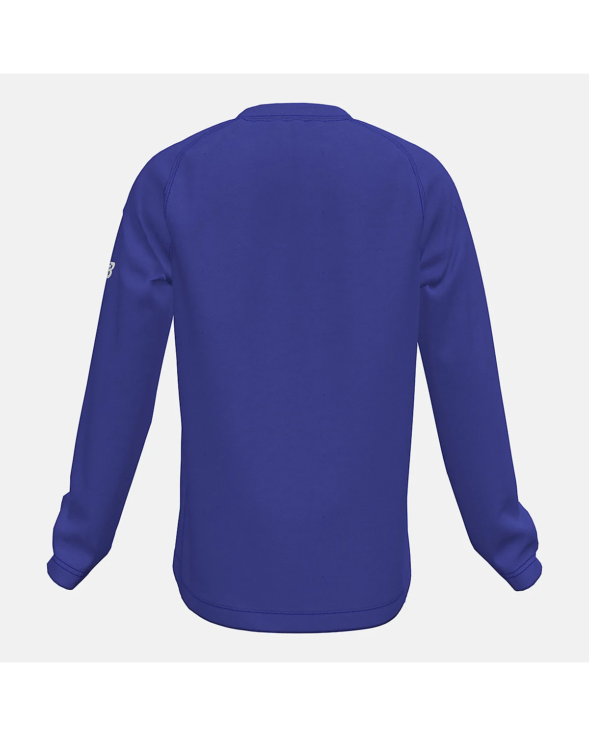 Детская толстовка New Balance Youth Pullover 2.0 синяя, вид сзади