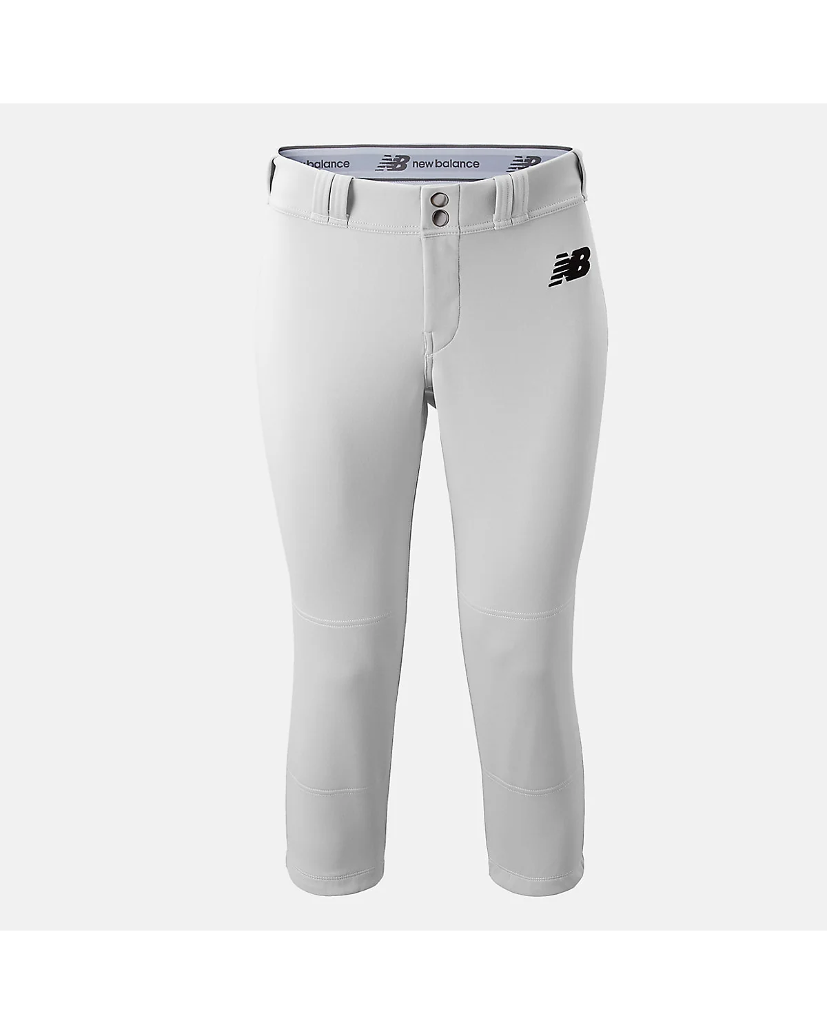 Детские спортивные брюки New Balance Youth Contour белые, вид спереди