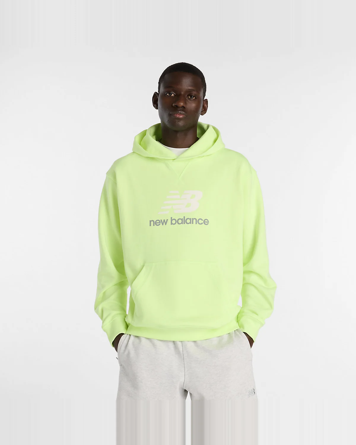 Худи New Balance Athletics French Terry зеленое — 2