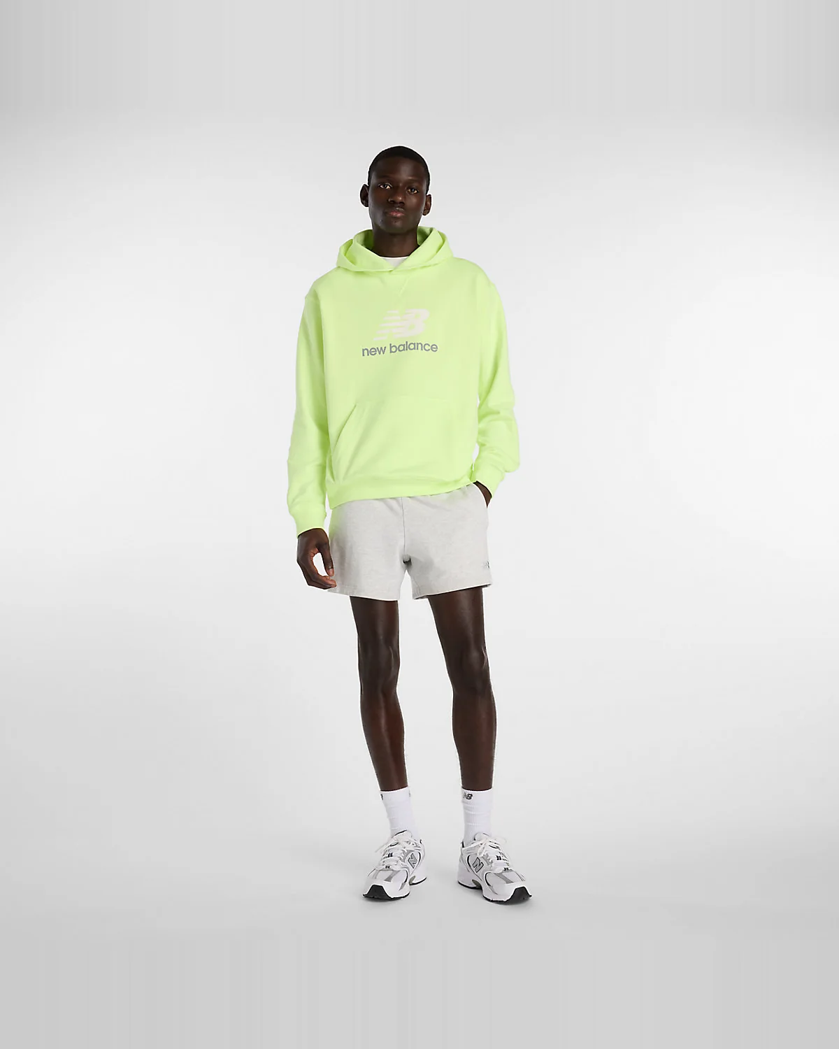 Худи New Balance Athletics French Terry зеленое — 3