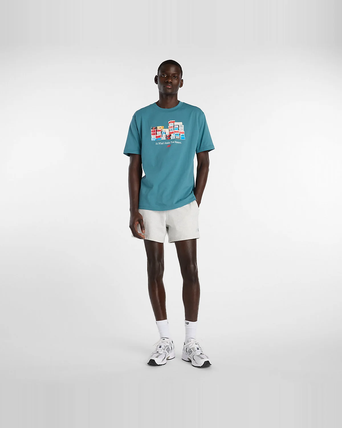 Футболка New Balance Boxes с принтом — 3
