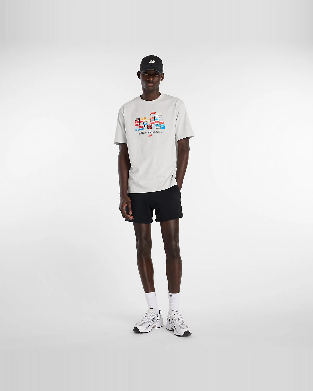 Футболка New Balance Boxes с принтом — 3