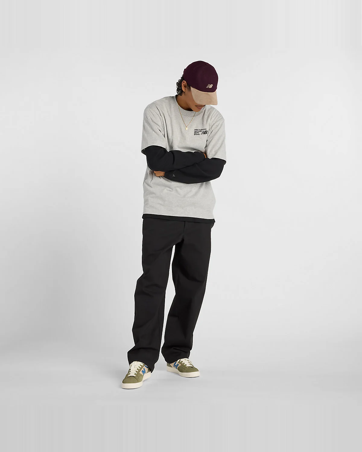 Футболка New Balance Numeric Small Logo серая — 3