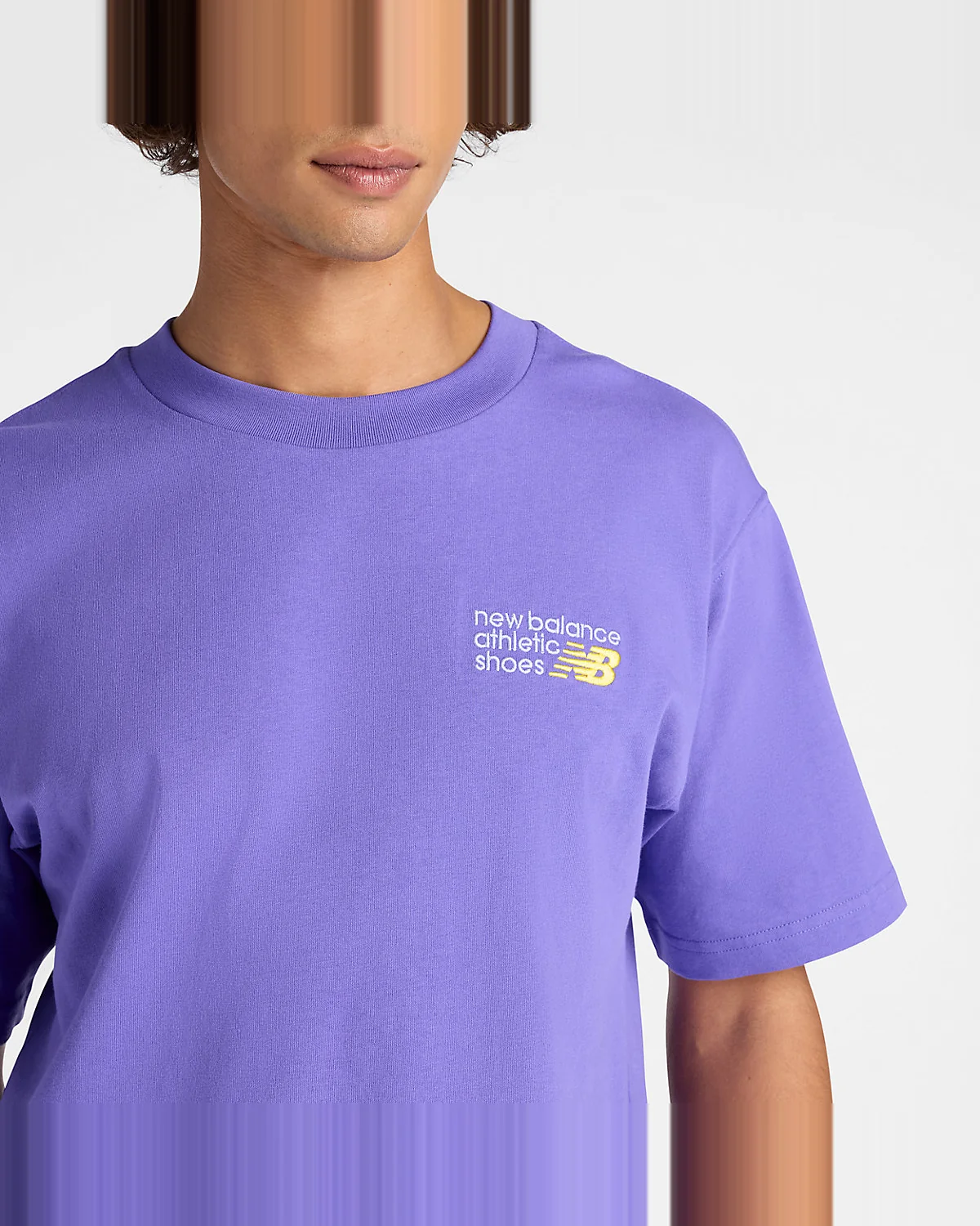Футболка New Balance Athletics Premium Logo фиолетовая — 3