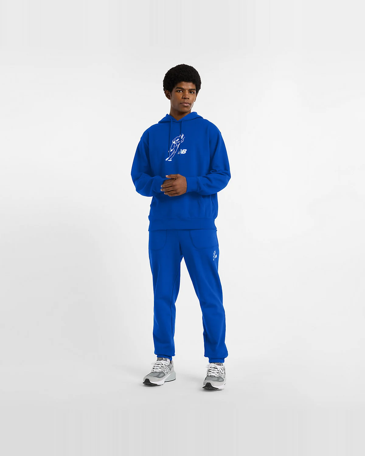 Худи New Balance Ohtani Logo Graphic синее — 3