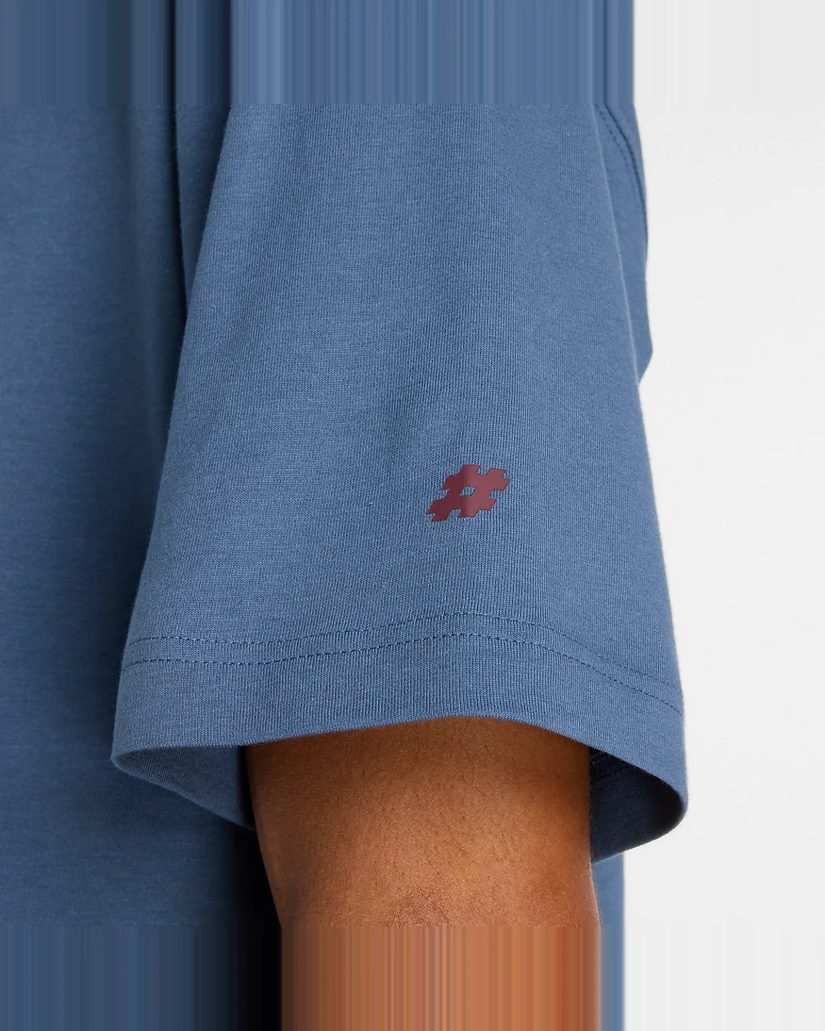 Футболка New Balance Numeric Stacked Graphic синяя — 7