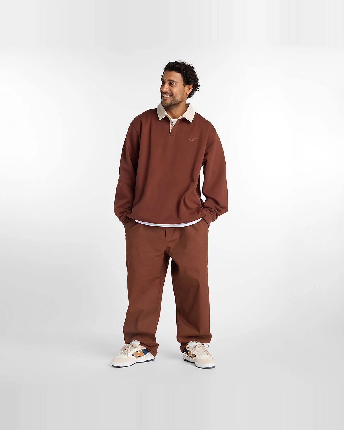 Рубашка регби New Balance Numeric Rugby коричневая — 3