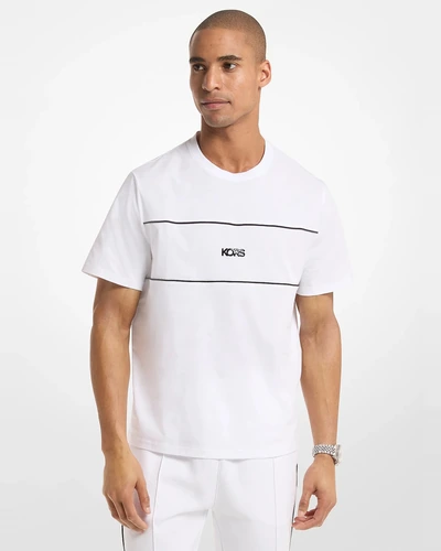 Хлопковая футболка Michael Kors с логотипом