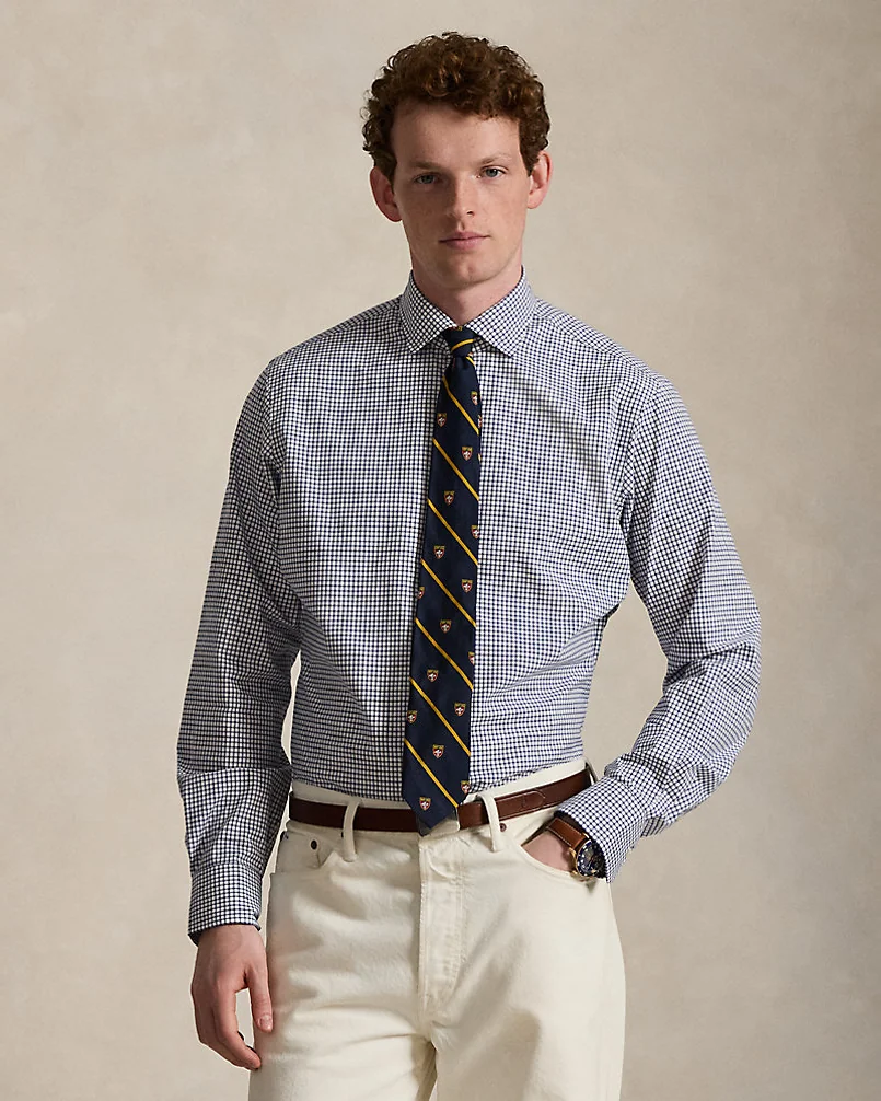 Рубашка Ralph Lauren Classic Fit Glen Plaid Poplin Shirt — 1