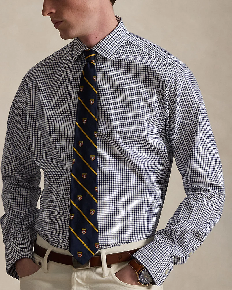 Рубашка Ralph Lauren Classic Fit Glen Plaid Poplin Shirt — 6