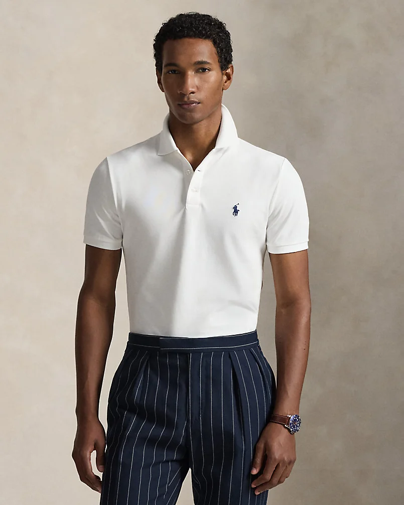 Поло Ralph Lauren Custom Slim Fit Stretch Mesh Polo Shirt — 1
