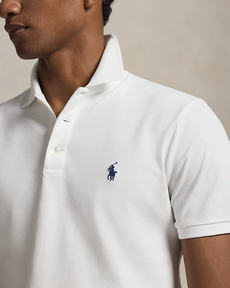 Поло Ralph Lauren Custom Slim Fit Stretch Mesh Polo Shirt — 5