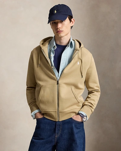 Худи на молнии Ralph Lauren из фактурного трикотажа