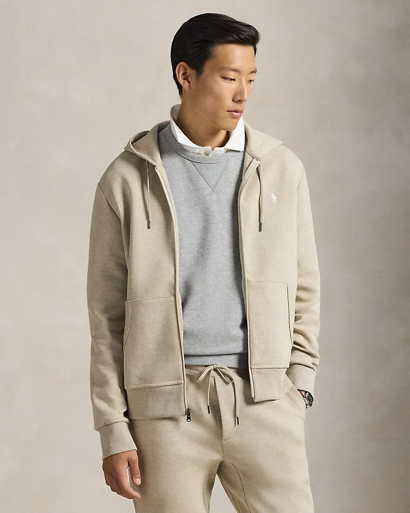 Худи на молнии Ralph Lauren из фактурного трикотажа — 1