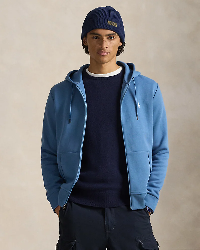 Худи на молнии Ralph Lauren из фактурного трикотажа — 1