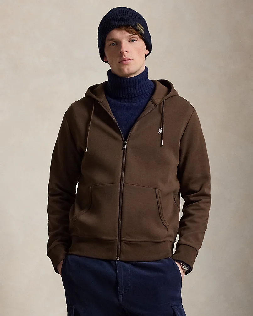 Худи на молнии Ralph Lauren из фактурного трикотажа — 1
