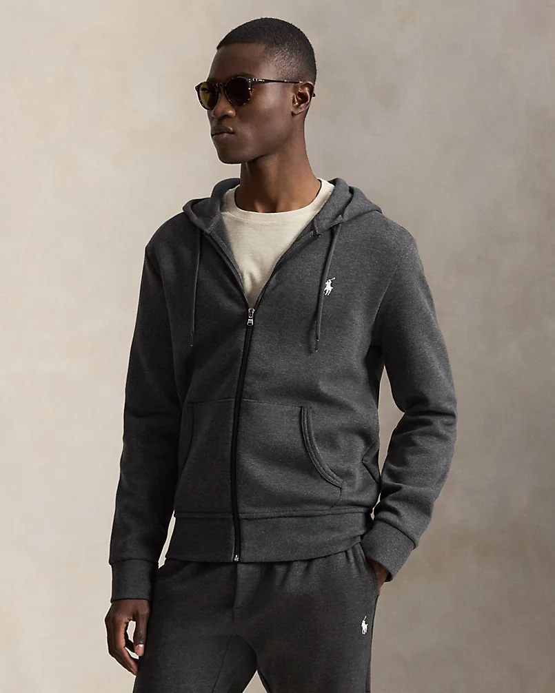 Худи на молнии Ralph Lauren из фактурного трикотажа — 1