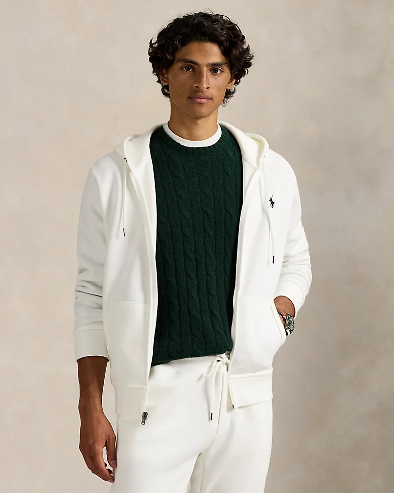 Худи на молнии Ralph Lauren из фактурного трикотажа — 1