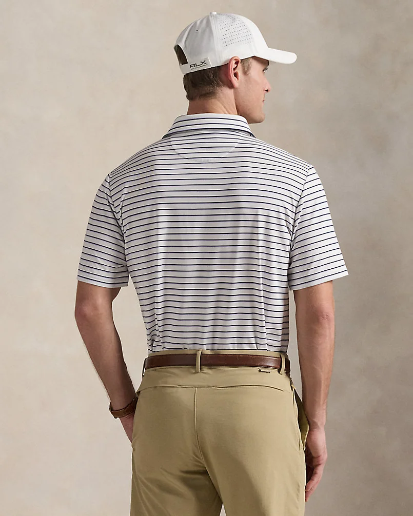 Спортивное поло Classic Fit в полоску — 4