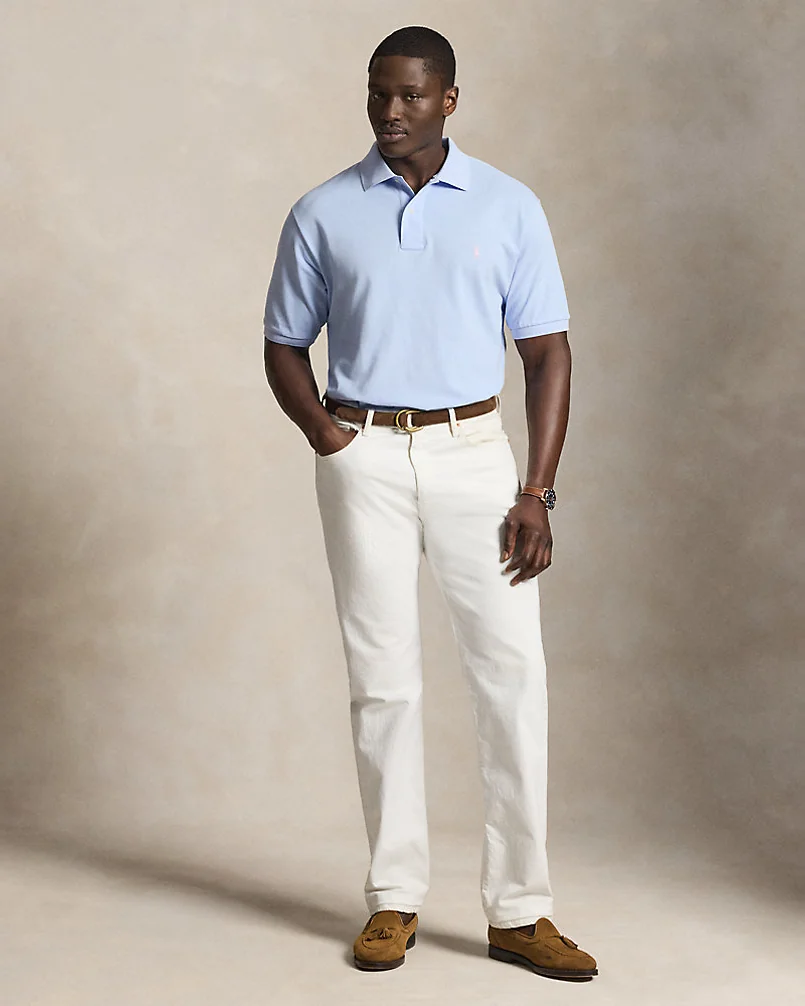 Поло Ralph Lauren The Iconic Mesh, больших размеров — 3