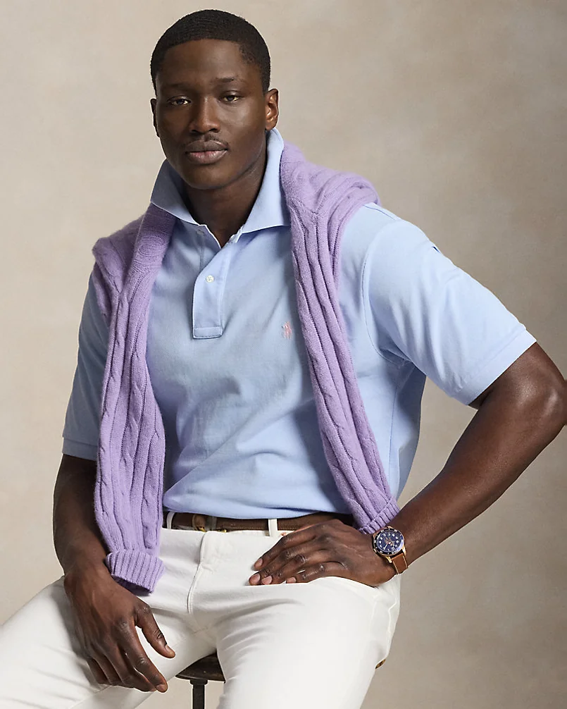 Поло Ralph Lauren The Iconic Mesh, больших размеров — 6