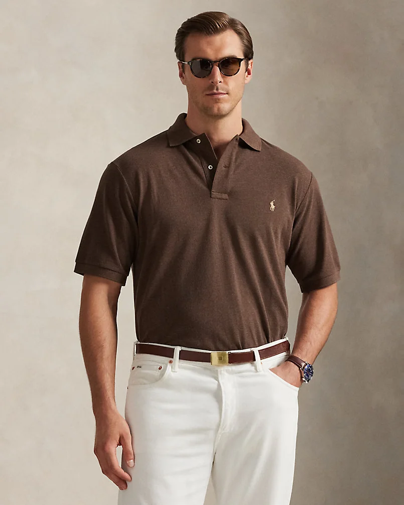 Поло Ralph Lauren The Iconic Mesh, больших размеров — 1