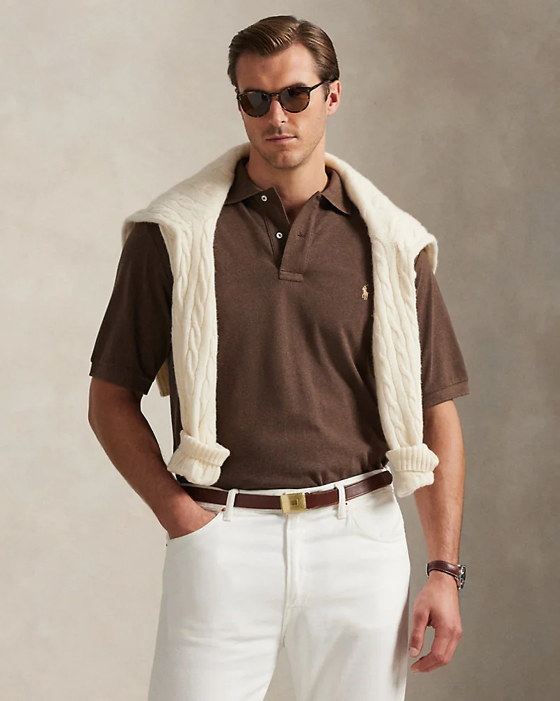 Поло Ralph Lauren The Iconic Mesh, больших размеров — 6