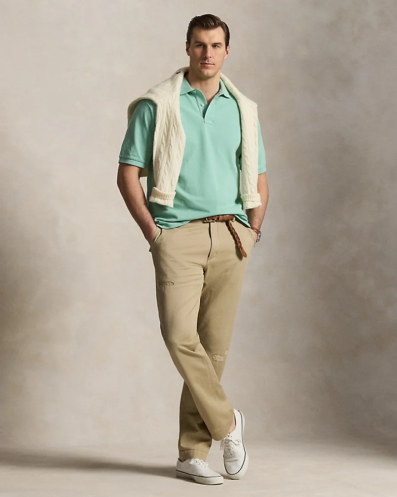 Поло Ralph Lauren The Iconic Mesh, больших размеров — 3