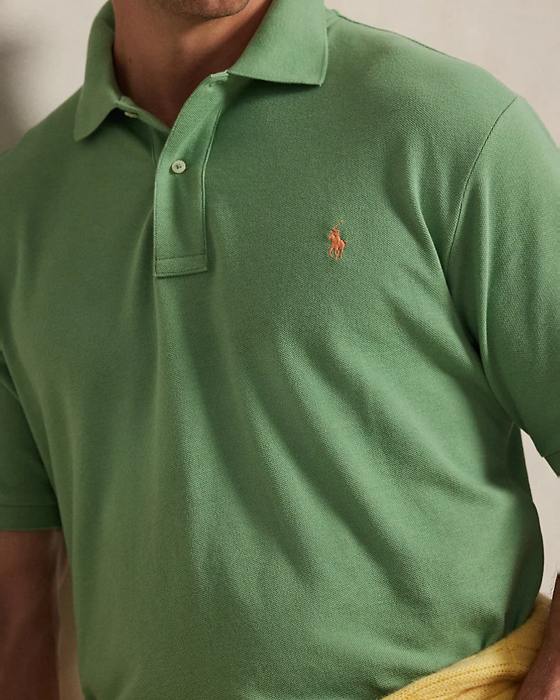 Поло Ralph Lauren The Iconic Mesh, больших размеров — 5
