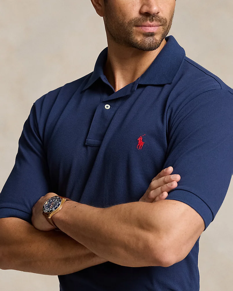 Поло Ralph Lauren The Iconic Mesh, больших размеров — 5