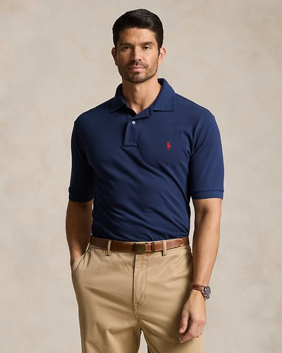 Поло Ralph Lauren The Iconic Mesh, больших размеров