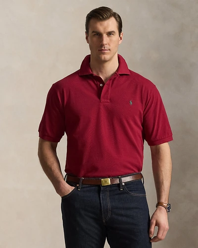 Поло Ralph Lauren The Iconic Mesh, больших размеров