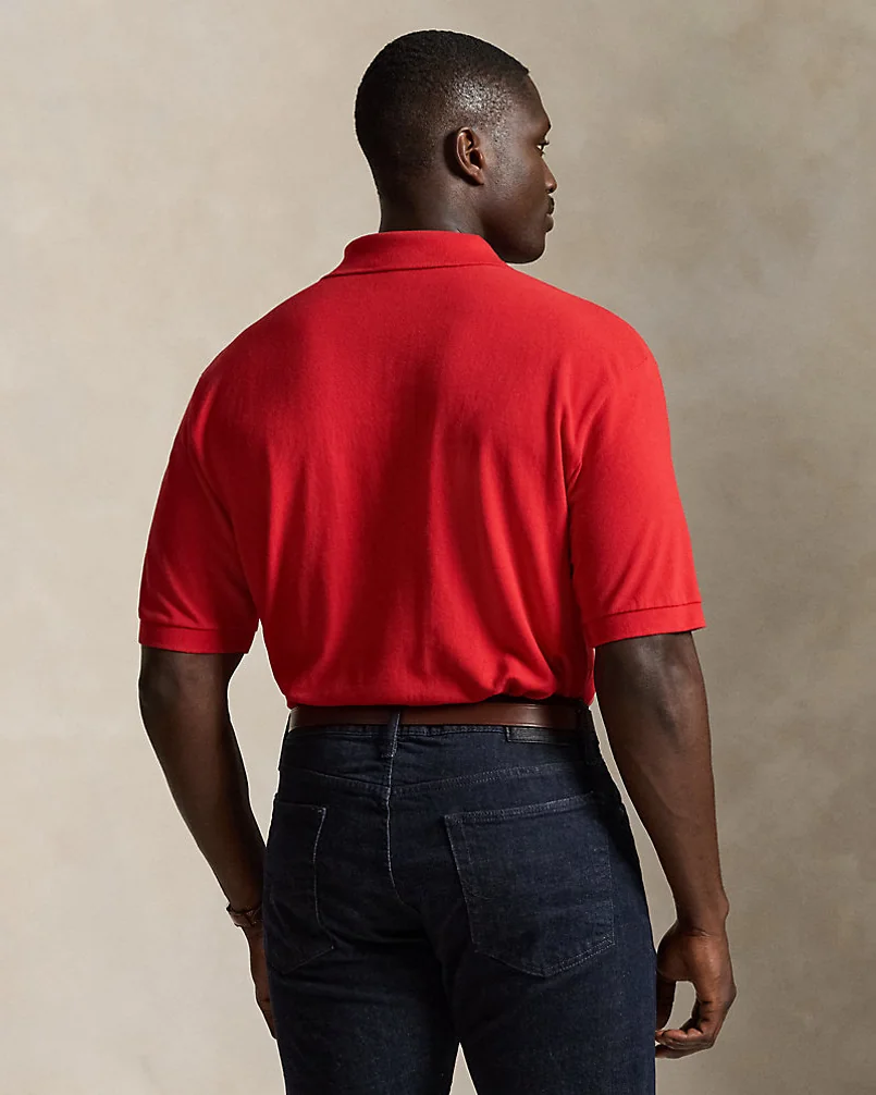 Поло Ralph Lauren The Iconic Mesh, больших размеров — 4