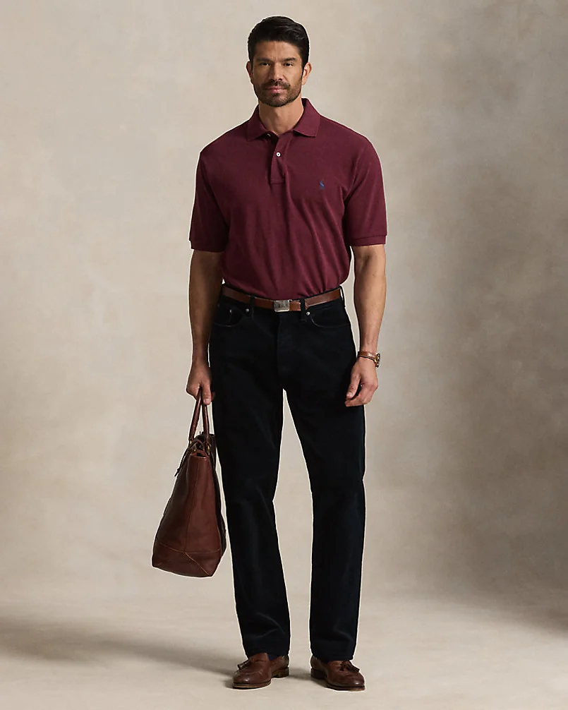 Поло Ralph Lauren The Iconic Mesh, больших размеров — 3