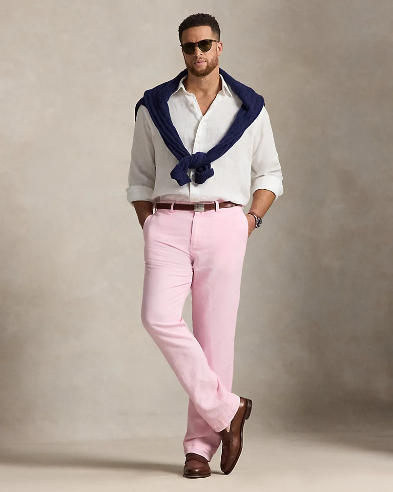 Брюки чинос Bedford изо льна и хлопка — 2