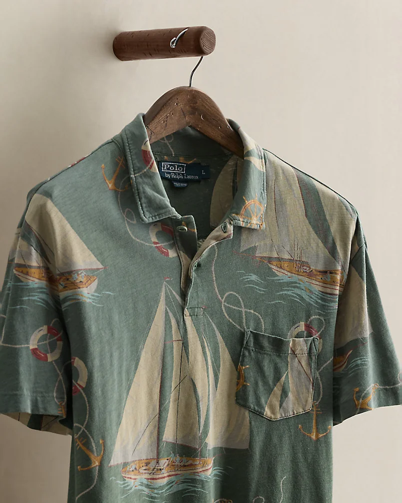 Поло Ralph Lauren 2013 Sailboat-Print Polo Shirt - Size L — 3