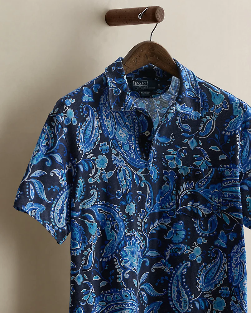 Поло Ralph Lauren 2013 Paisley-Print Polo Shirt - Size M — 3