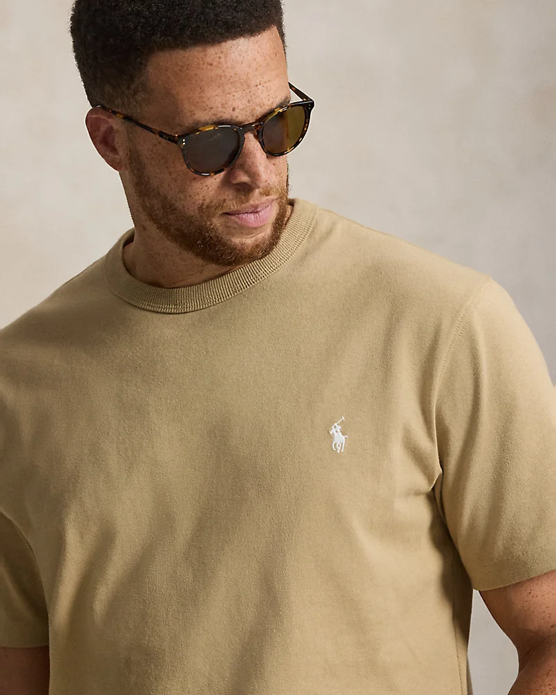 Хлопковая футболка Jersey Crewneck — 5