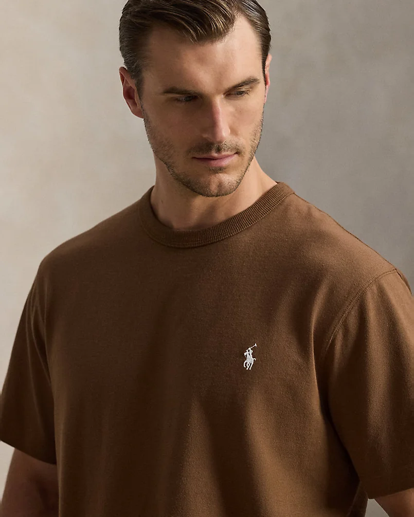 Хлопковая футболка Jersey Crewneck — 5