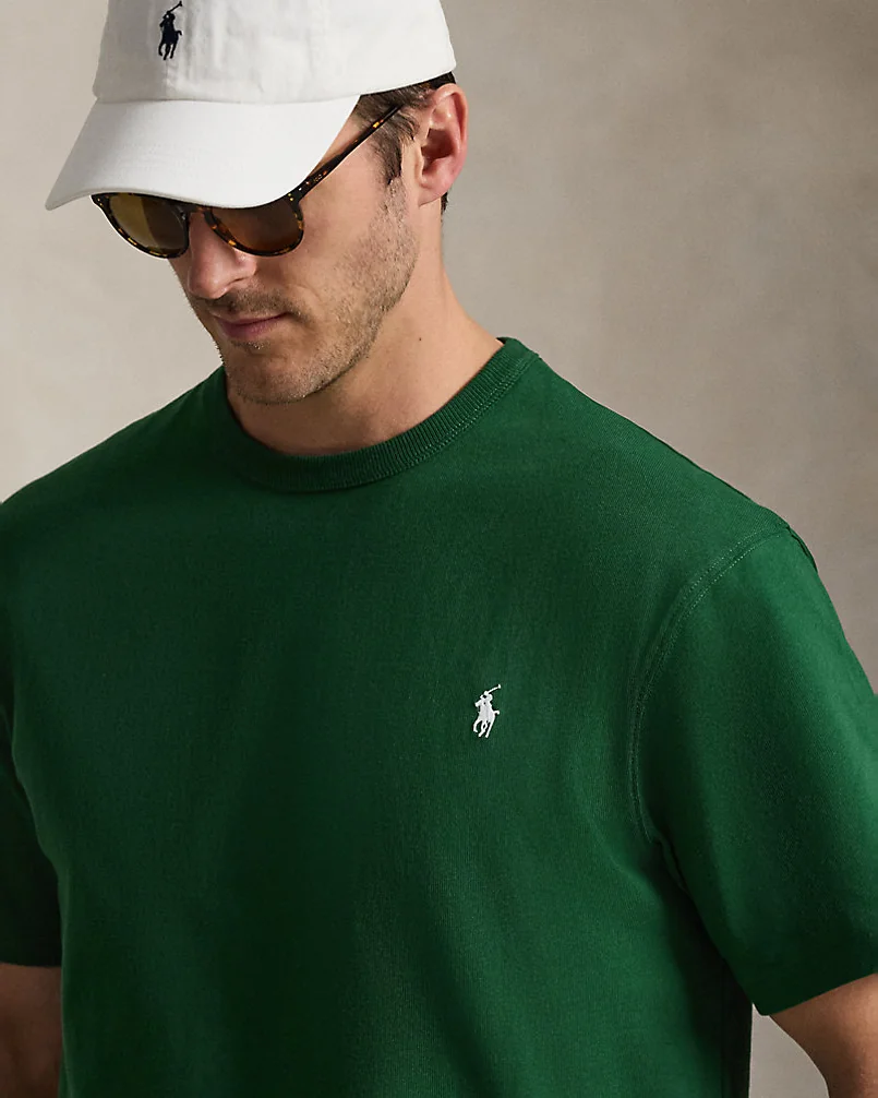 Хлопковая футболка Jersey Crewneck — 5
