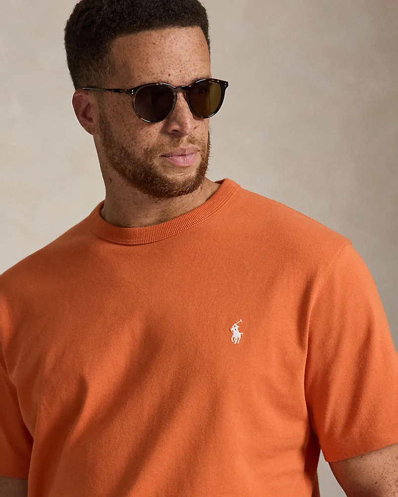 Хлопковая футболка Jersey Crewneck — 5