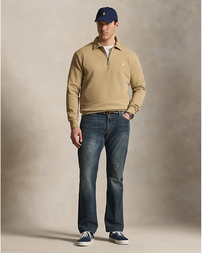 Свитшот Ralph Lauren на короткой молнии из хлопкового футера — 3