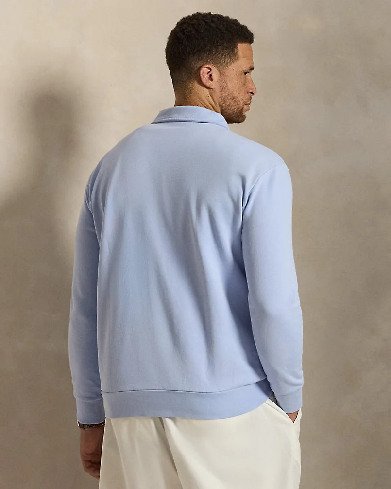 Свитшот Ralph Lauren на короткой молнии из хлопкового футера — 4