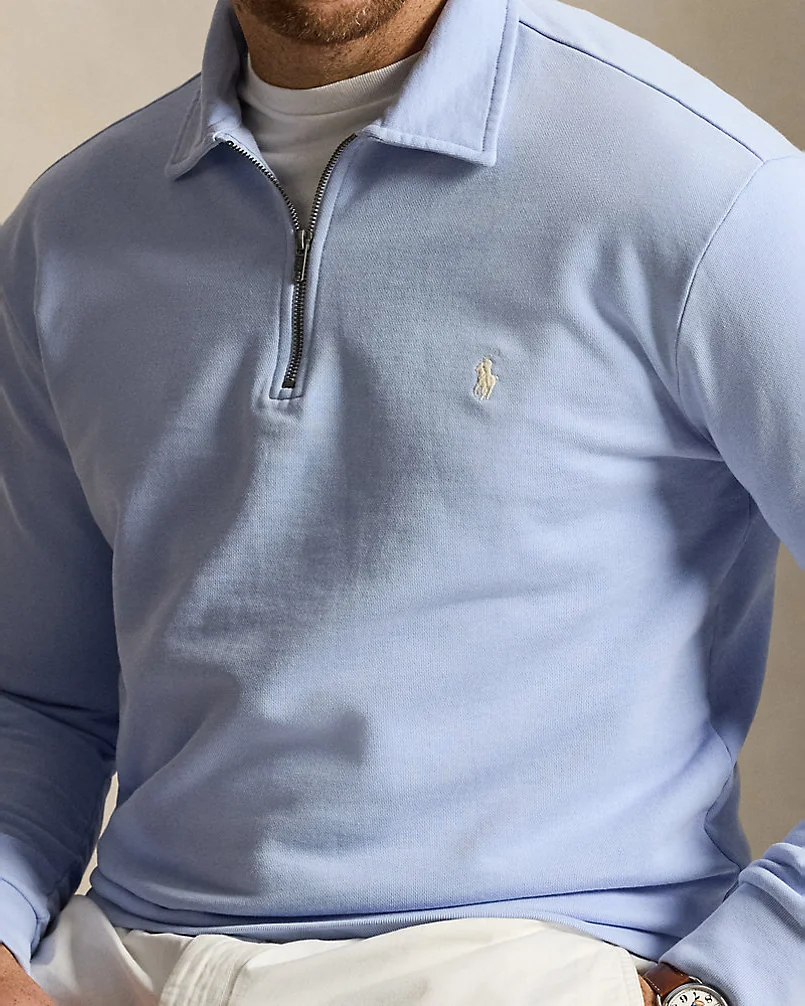 Свитшот Ralph Lauren на короткой молнии из хлопкового футера — 5